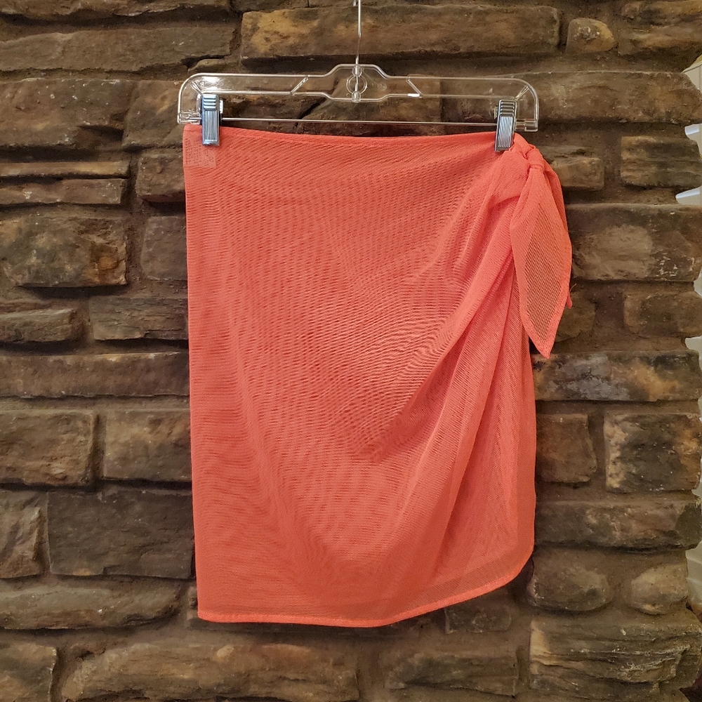 Women's Coral Mesh Swim Sarong Wrap